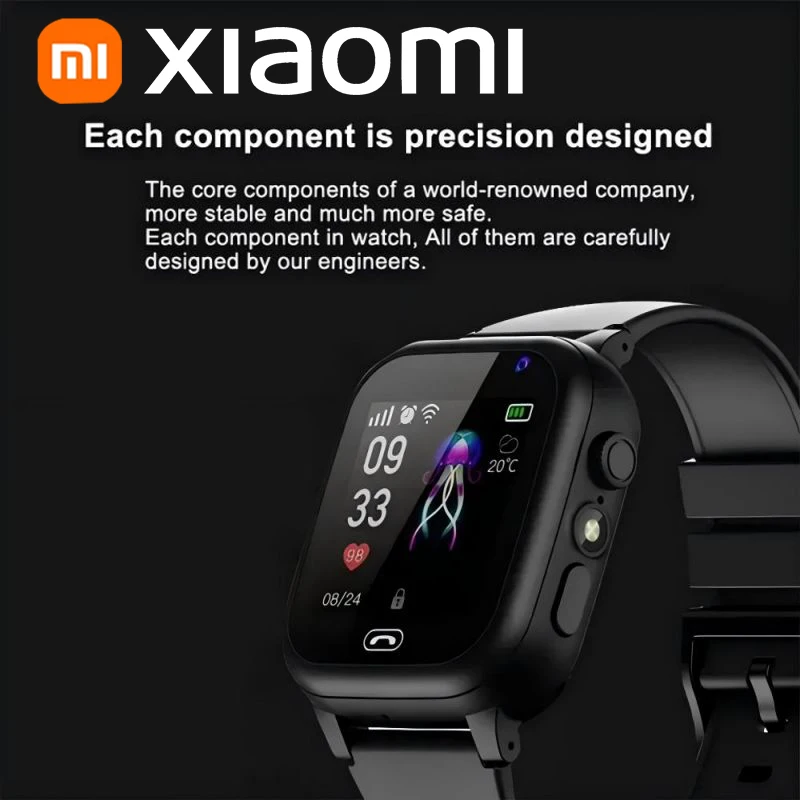 Xiaomi Kids Smartwatch 4G Wifi SOS GPS Location Video Call Analogue Card Waterproof Watch Camera Boys Girls Upgrade New Watch