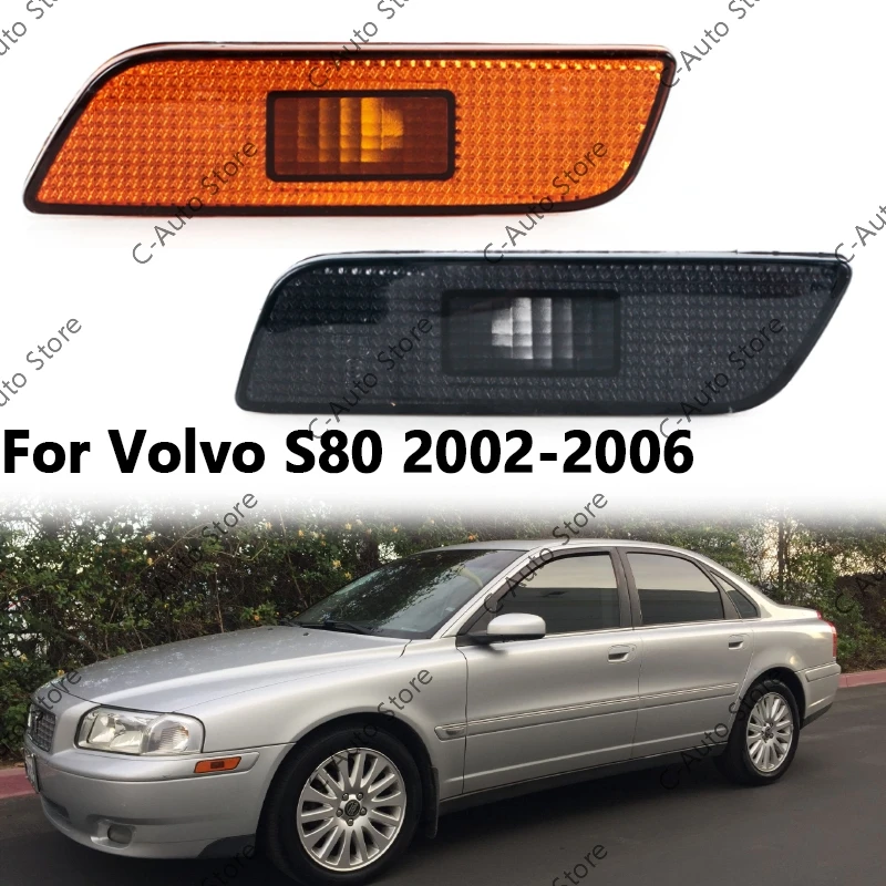 Left Right Car Front Marker Turn Signal Indicator Light Lens Housing trun signal Lamp For Volvo S80 2002-2006 30744360 30744361