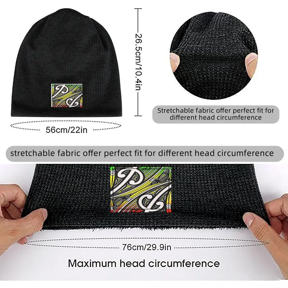 TNT - Rasta Design Men Women Adult Beanies Caps Fleece-Lined Bonnet Hat Warm Fashion Autumn Winter Outdoor Skullies Hats view 6