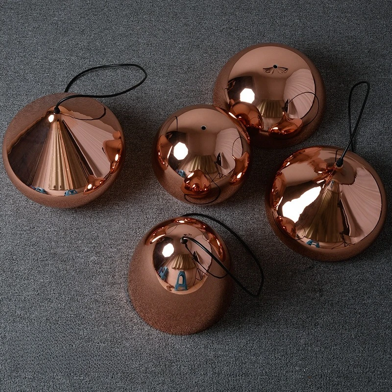 

Nordic Postmodern Bright Rose Gold Pendant Lights Restaurant Bar Cafe Minimalist Chandelier Electroplated Metal Lamps Home Decor