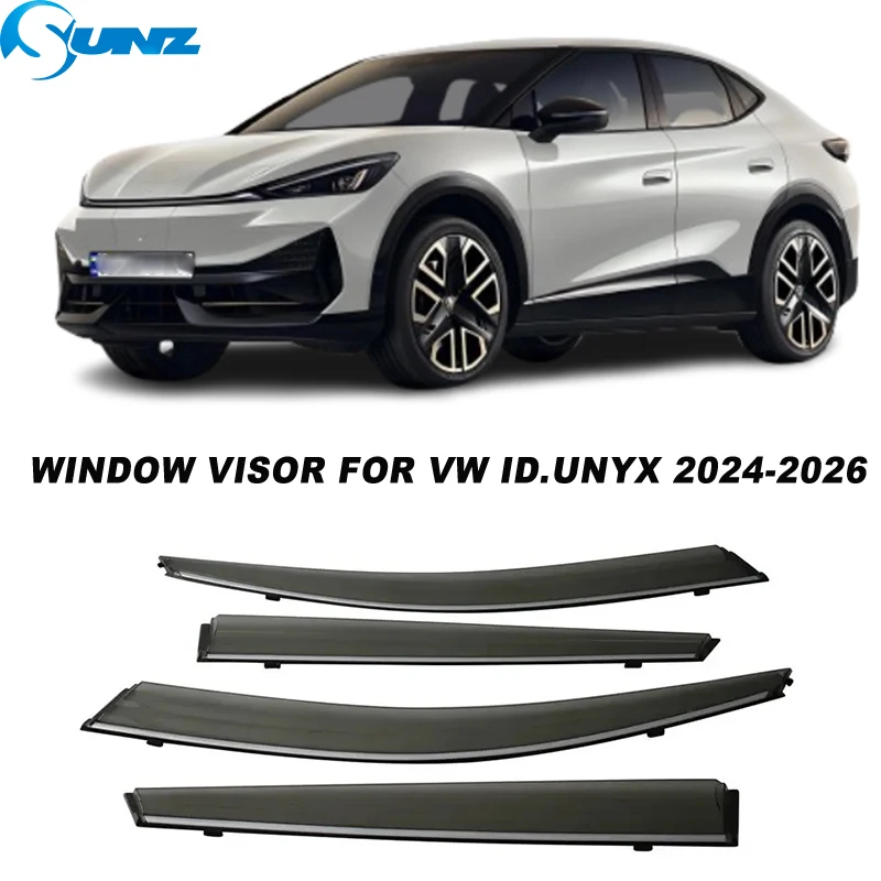 

Side Window Deflector For VW ID.UNYX 2024 2025 2026 Weathershields Window Visor Sun Rain Deflector Guard Awnings Shelter Cover
