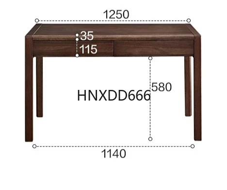 

New Chinese solid wood desk black walnut color study desk writing desk