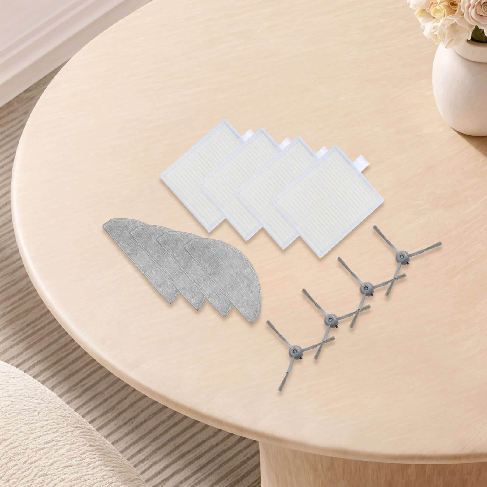 Easy Install Vacuum Cleaner Parts House Mop Cloth Filter As Shown Replacement Cleaning Kit Deep Reach Side Brushes