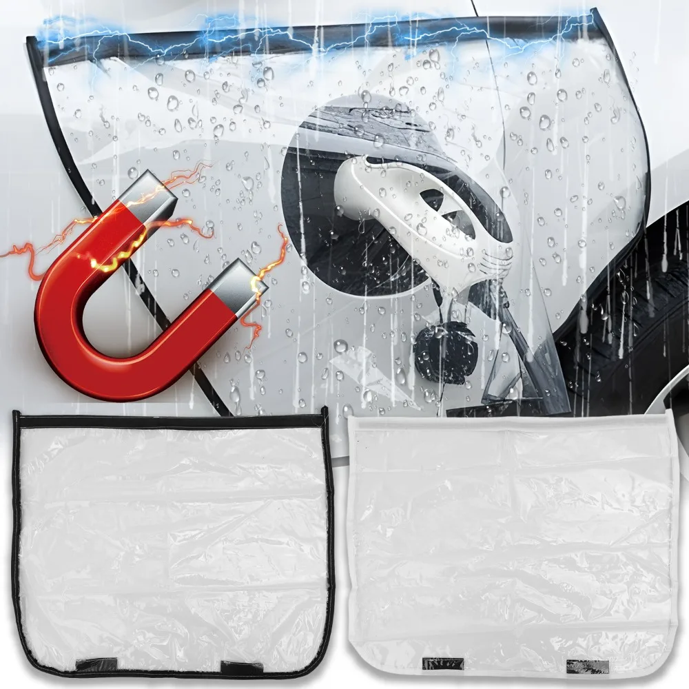 

Car Charging Port Protector Magnetic PVC Waterproof Cover Dustproof Snow Shield for BYD Seal Atto 3 Dolphin Tang EV Accessories