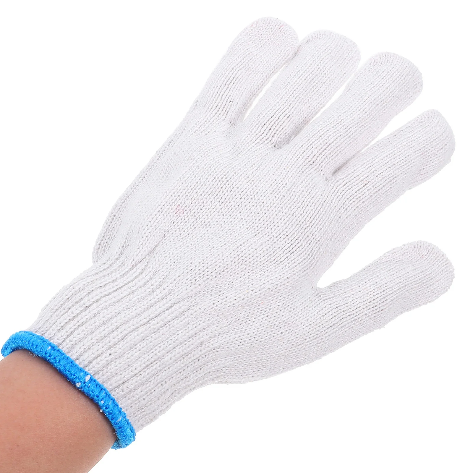 20 زوجًا من قفازات العمل القطنية غير القابلة للانزلاق، قفازات البستاني الناعمة المريحة والخياطة الدقيقة، متينة للأنشطة المختلفة #2