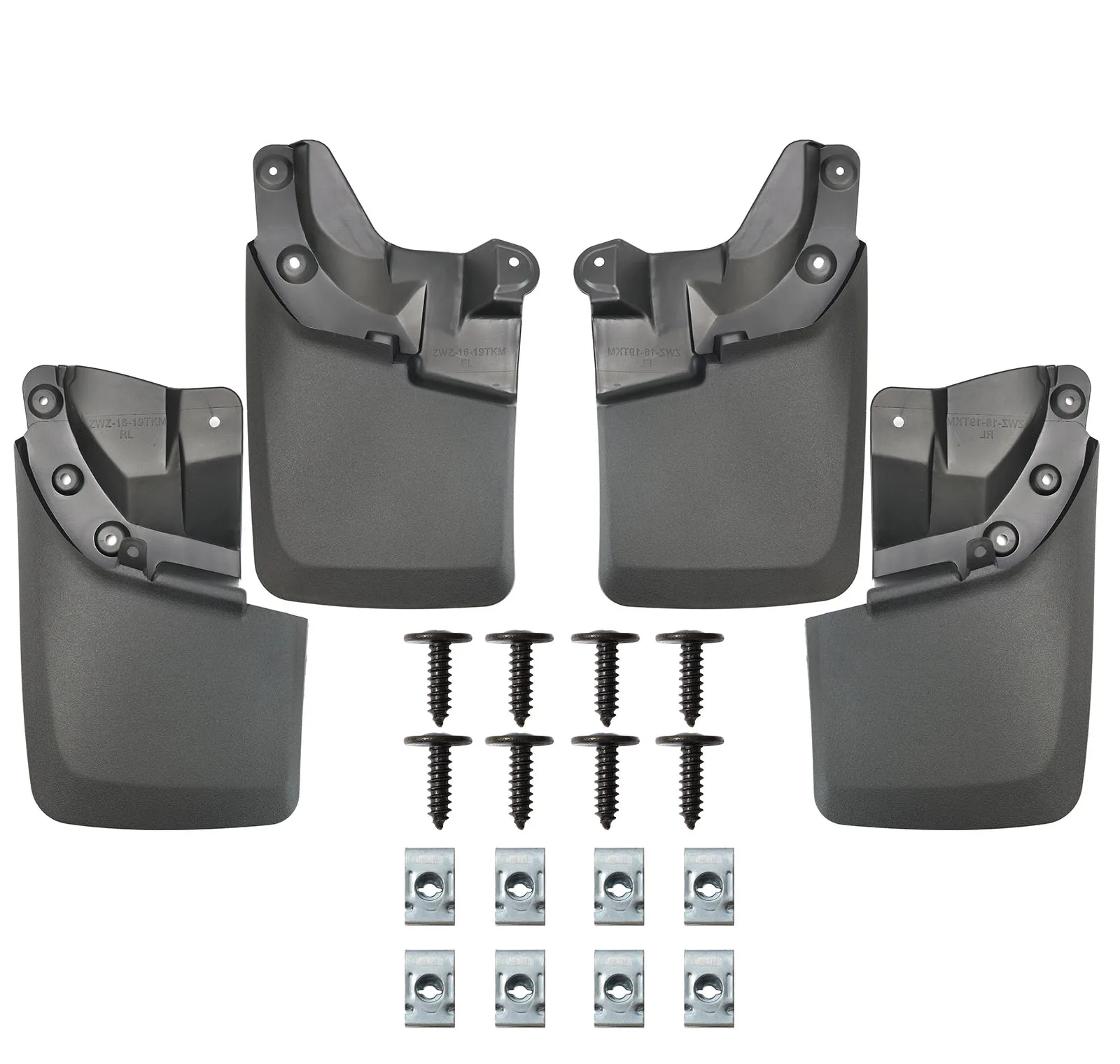 4 قطعة لتويوتا تاكوما N300 2016 - 2023 اللوحات الطينية سبلاش الحرس واقيات الطين لا الحفر الجبهة الخلفية 2017 2018 2019 2020 2021 2022 #3