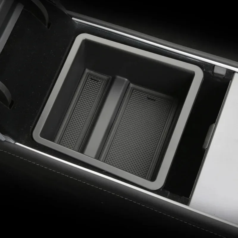 Zentrale Aufbewahrungsbox für Tesla Model 3/Y/3+ Modely Juniper Mittelkonsole Organizer Ablage Armlehnenfach Zubehör – Detail 10
