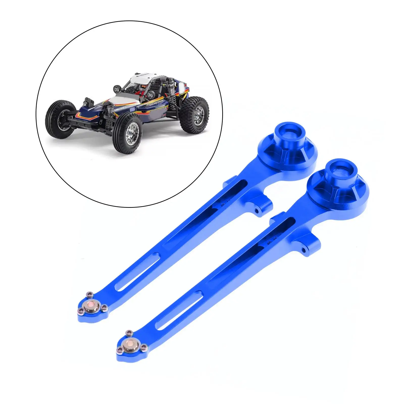 2 uds RC coche brazos traseros piezas mejoradas para 58719 1/10 escala 2WD coche trepador de control remoto