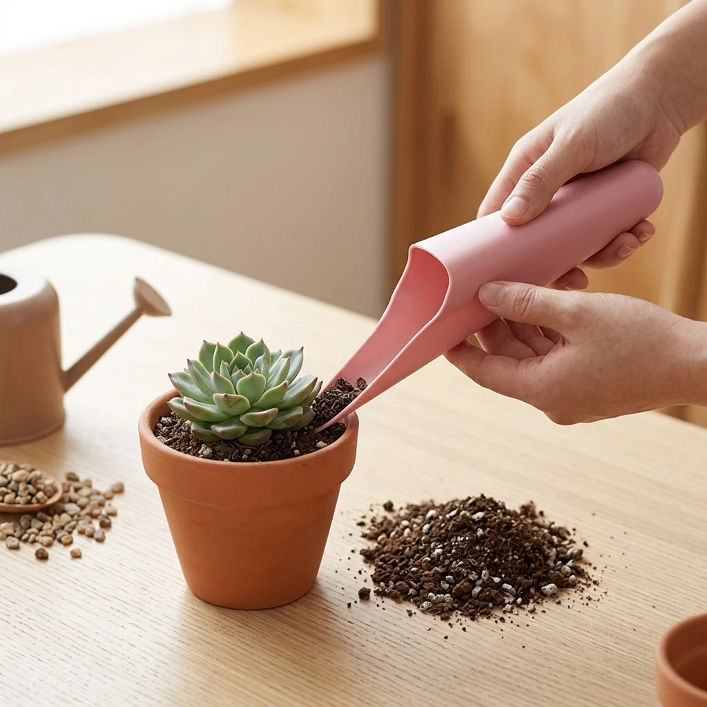 Narrow Mouth Curved Plastic Planting Tool Set Gardening Hand Shovel For Indoor Outdoor Use