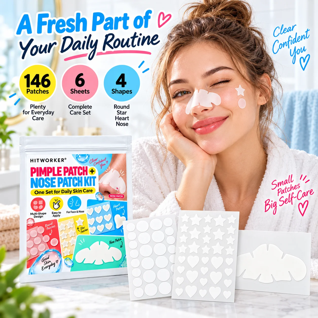 146PCS Pimple Patch  Nose Patc - Face Oil review and price