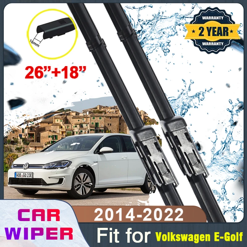 

Car Windshield Wipers For Volkswagen E-Golf 2014~2022 Car Front Windscreen Beam Blade Wiper Blade Brushes Auto Accessories