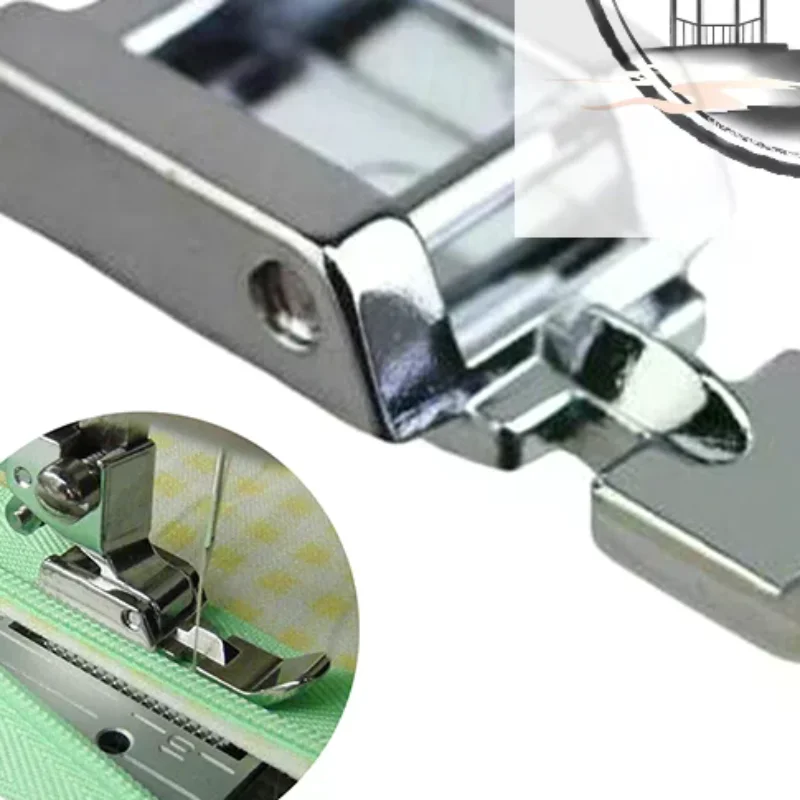 Zipper Sewing Machine Presser Foot Left Right Narrow Foot Compatible With Low Shank Snap On Singer Brother Sewing Accessories