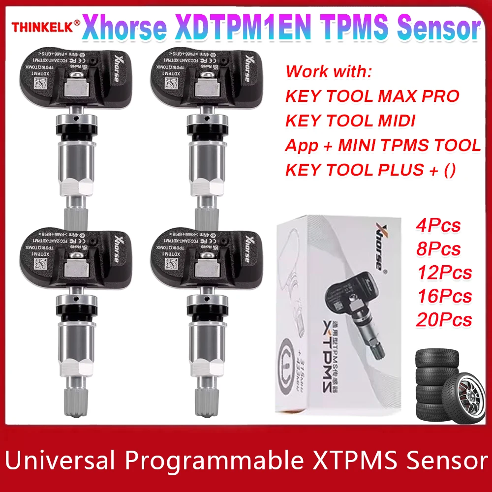 

Xhorse XDTPM1EN Датчик TPMS Поддержка 315 МГц / 433 МГц Универсальный датчик XTPMS для Key Tool MIDI / Key Tool Max Pro Сканер TPMS