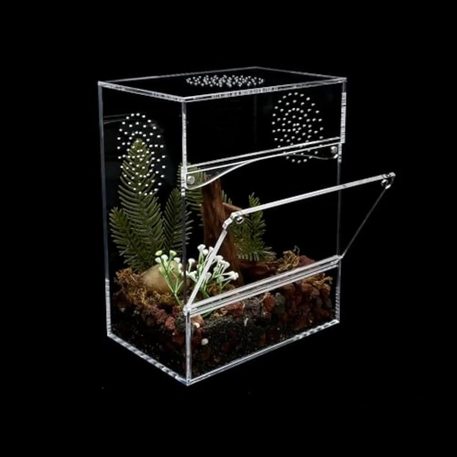 

New Acrylic Terrarium Reptile Insect Enclosure Jumping Spider Enclosure Reptile Cage for Chameleon Lizard