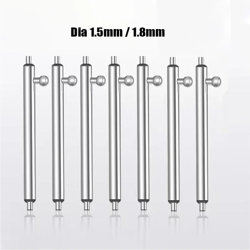 10PCS Quick Release Watch Strap Link Dia 1.5mm 1.8mm Spring Bar fits Width 12mm-26mm Smart Watch band Stainless Steel Links