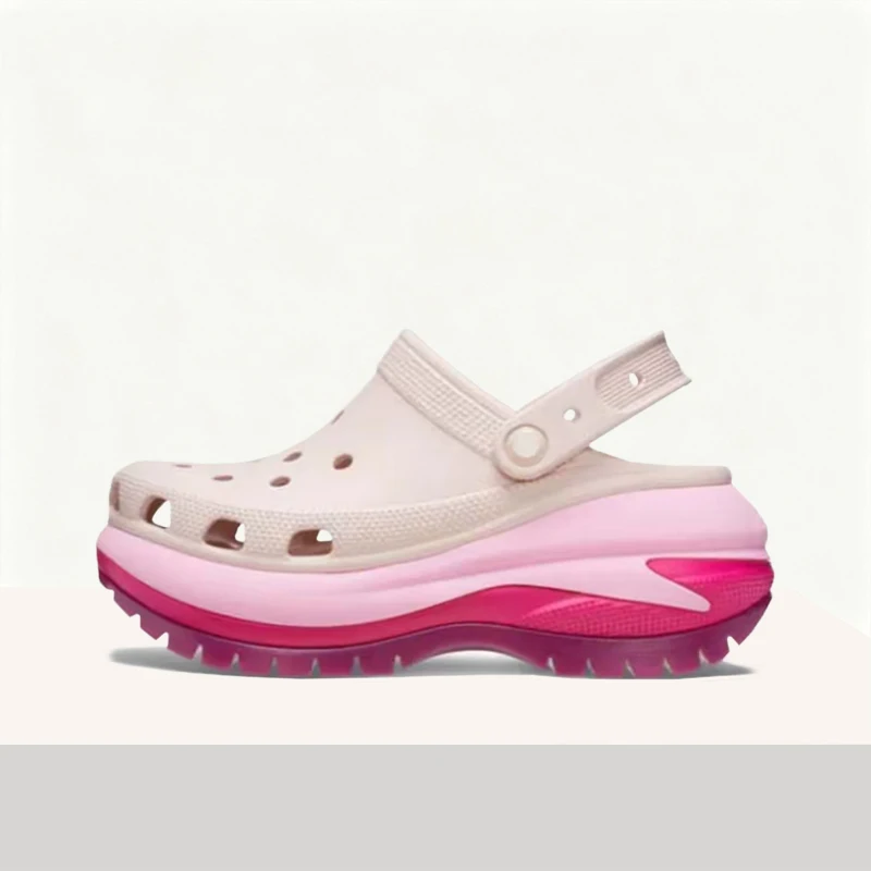Crocs Classic Mega Crush Clog: Lightweight, Comfortable, Everyday Commuting Clogs for Men and Women—Green 210749-6WS