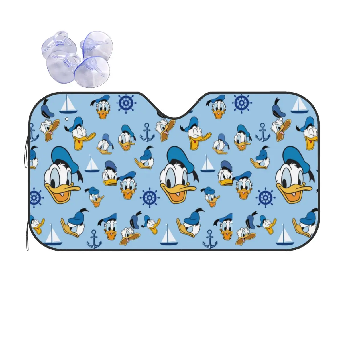 

Custom Donald Duck Front Windshield Sun Shade Foldable Auto Sunshade for Car Truck SUV Visor Protector