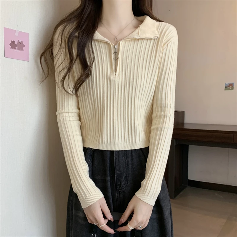 

Женский стильный весенний свитер с пастельными радужными полосками, в конфетных цветах, мягкий, милый, эстетичный, с круглым вырезом, с длинными рукавами, для девушек