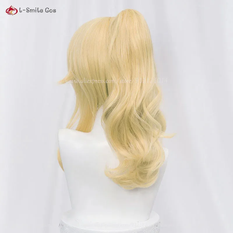 أنيمي على غرار Wind God Knights، جين جولدن مع تسريحة شعر على شكل ذيل حصان، مناسبة لحفلات الهالوين وعيد الميلاد