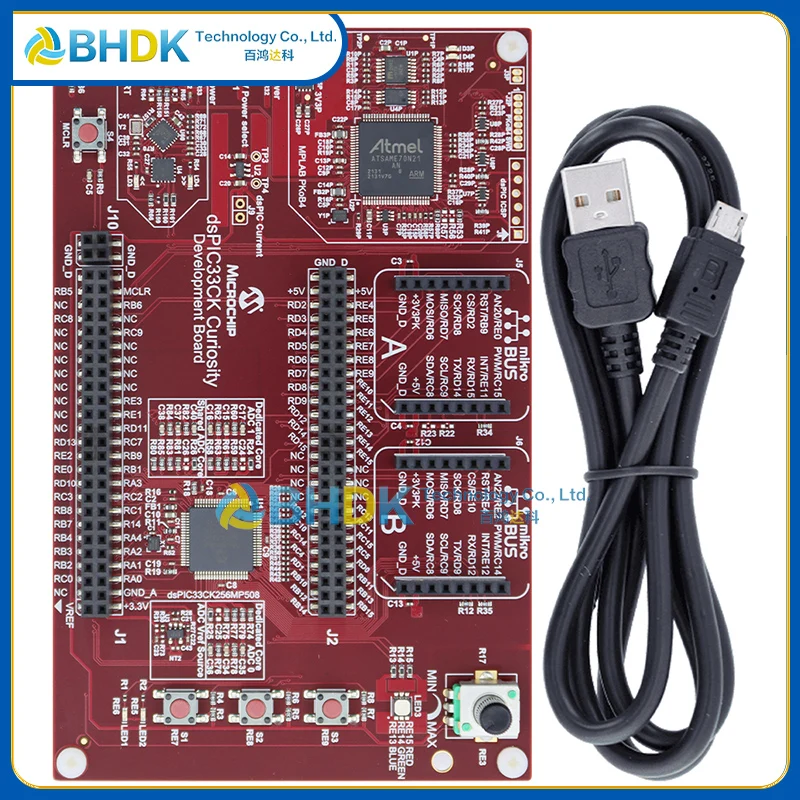 DM330030 dsPIC33CK Curiosity Development Board dsPIC33CK256MP508 DSC Board With Onboard Programmer Debugger
