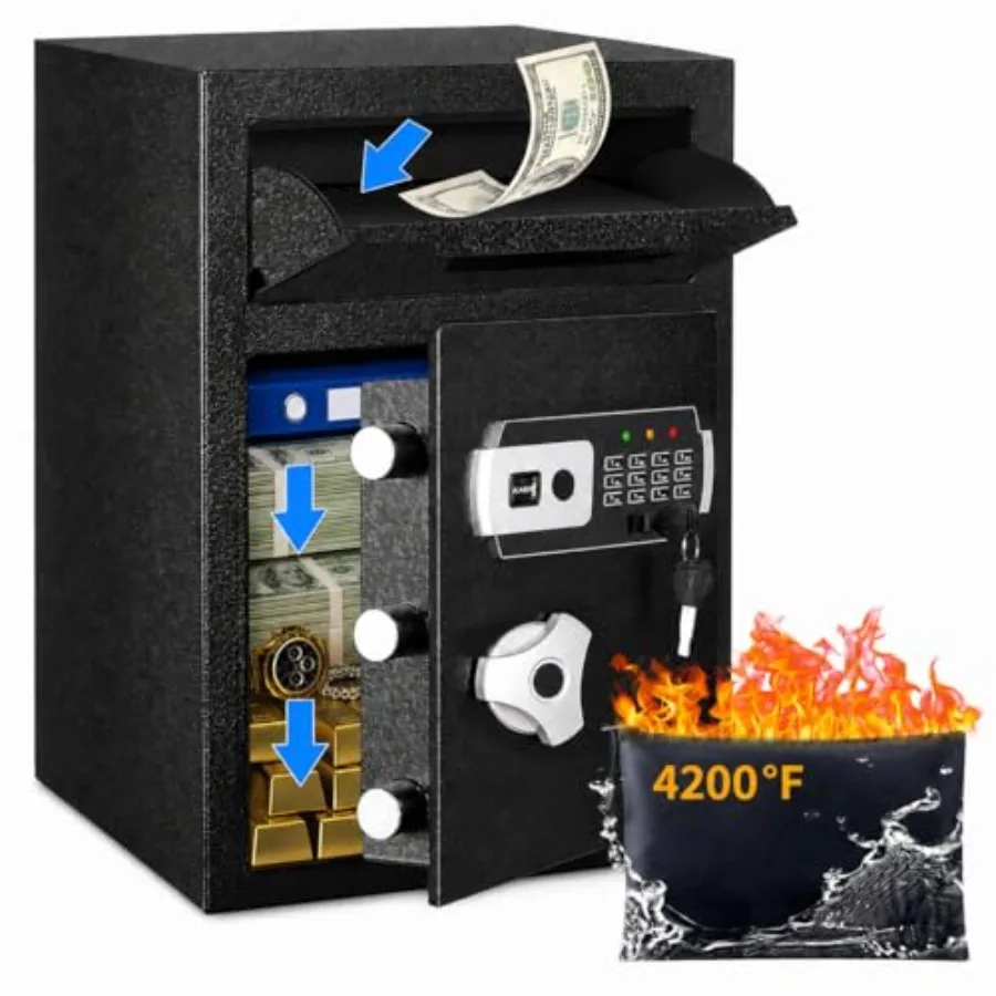 Business electronic safe box with digital lock