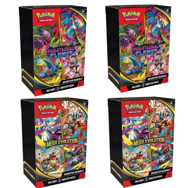 Pokemon-Karten SV8.5 Booster-Bundle MEGA EVOLUTION Phantasmal FLAMES Prismatic Evolutions Scarlet Viole 151 Englische Ausgabe