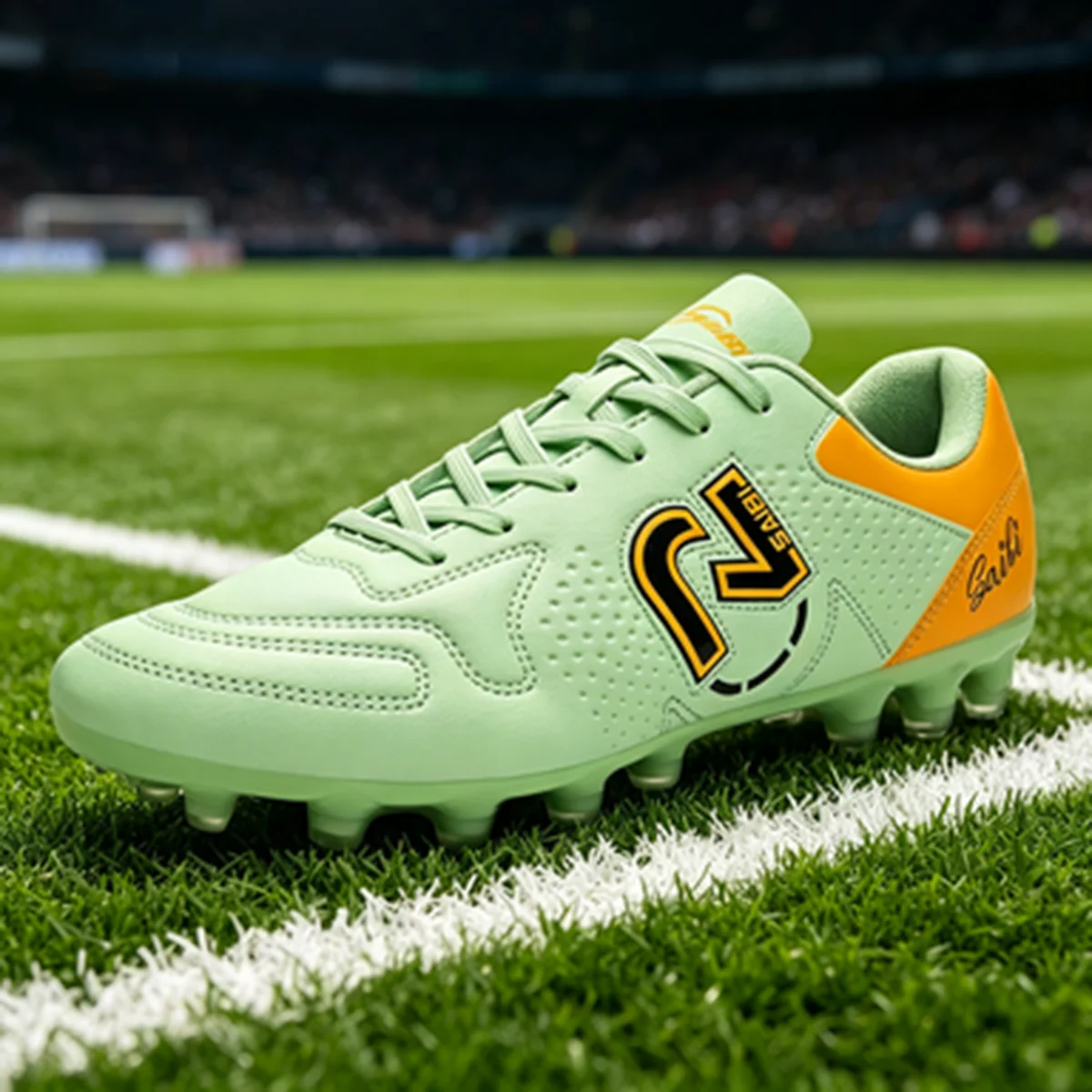 

Versatile AG FG Soccer Shoes Sweat-proof PU Fabric Upper TPU Non-slip Base Wear Resistant for Student Football Enthusiasts