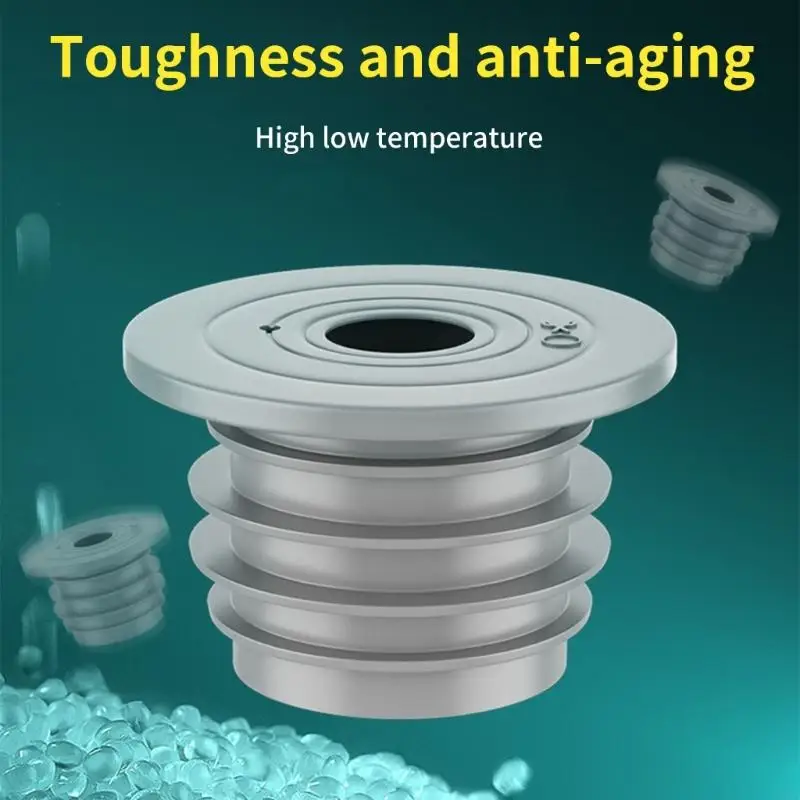 L9BE Washing Machine Drain Hose Seal Plug Sewer Pipe Seal Rings Sealing Cover for Laundry Room, Kitchen, Bathroom Enduring