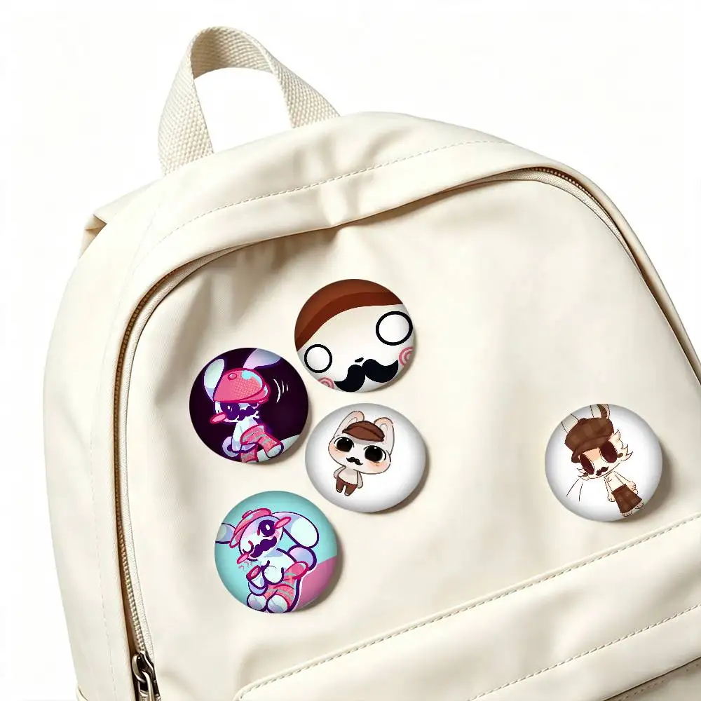 A-Animal Hospital Barney Game 25mm 32mm 44mm 58mm 75mm Brooches Badges Pins for Accessories Gift