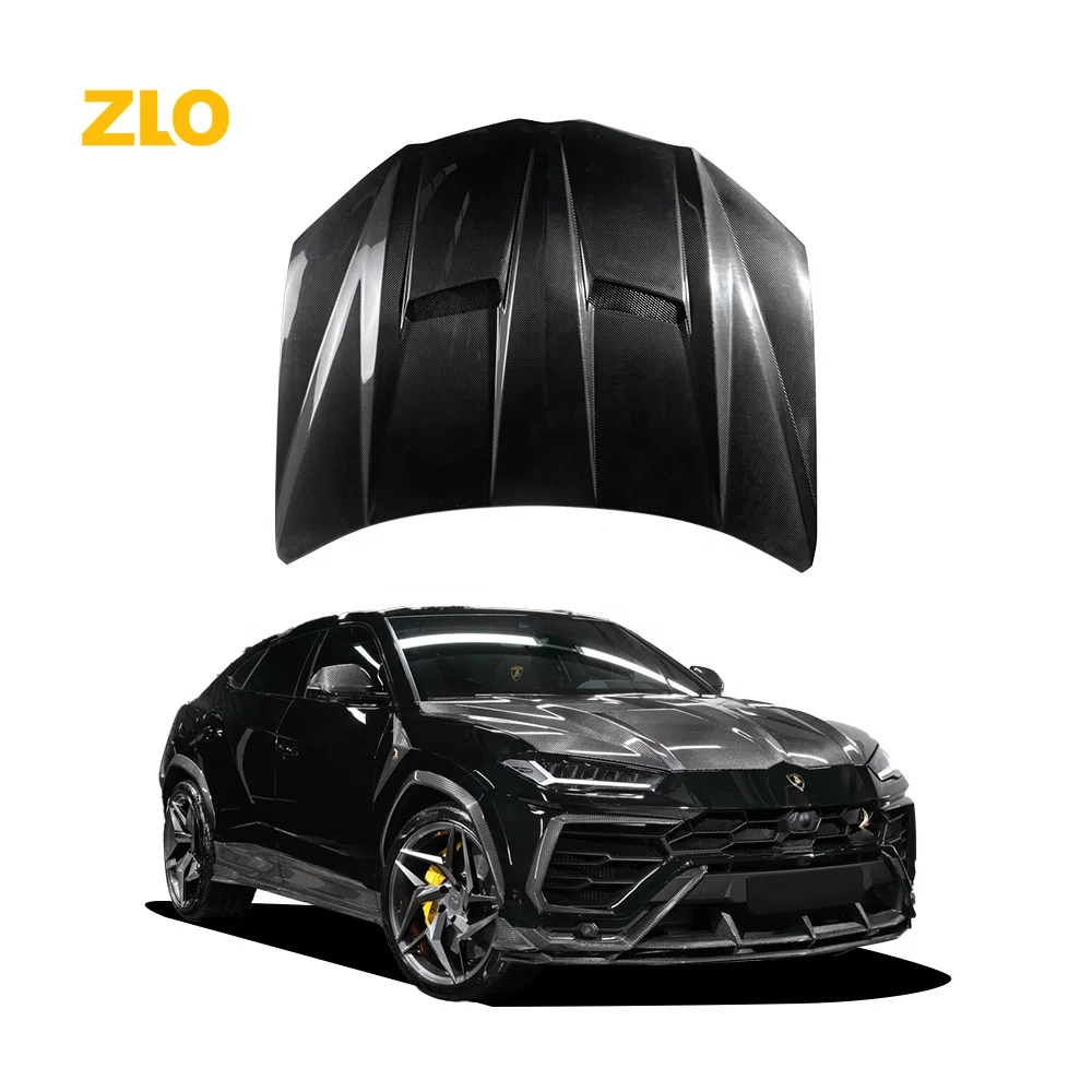 ZLO TPCAR Style Dry Carbon Fiber Hood  Carbon Engine Cover for Lamborghini URUS 2018+