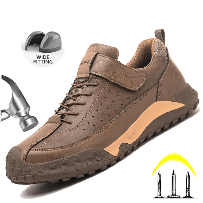 Safety Shoes Men for Work SteelToe Free Shipping Industrial Boots Man Protection for the Feet Smash-Proof Breathable Work Boots