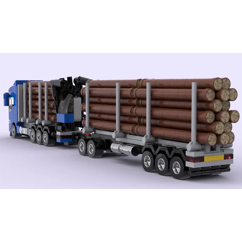 

MOC-72363Forest Logging Transport Truck Building Blocks Model 766 PartsMOC Creative Boys Kids Birthday Building Blocks Toy Gifts