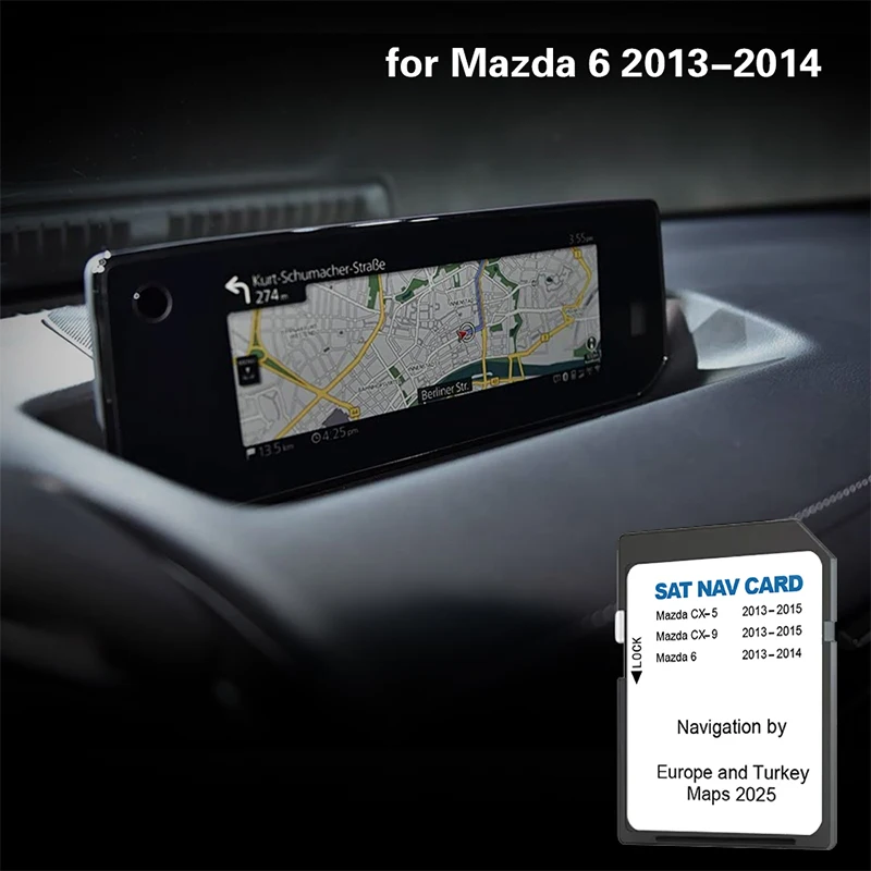 

Compatibility for Mazda 6 2013-2014 Navigation GPS Map SD Accerriories Card Europe Poland UA UK