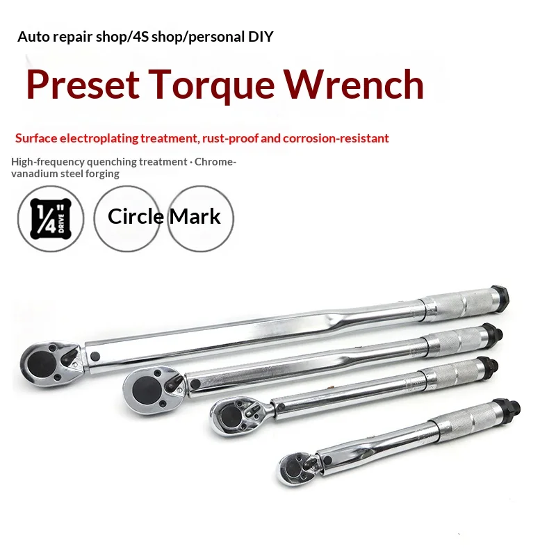 KARLION Auto Repair Tire Pre-loaded Mechanical Torque Wrench Chrome-molybdenum Alloy Steel OLIVER Fitment 25N-350N