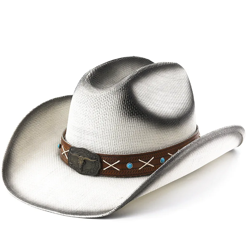 Vintage Style Fedora Hat for Men Women with Leather Band Wide Brim Panama Cap Retro Jazz Hat Sun Protection