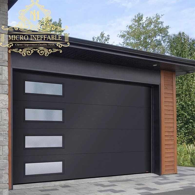 Aluminium Garagedeur Fabriek Directe Verkoop Elektrische Oprolbare Garagedeuren Met Motor Hot Selling