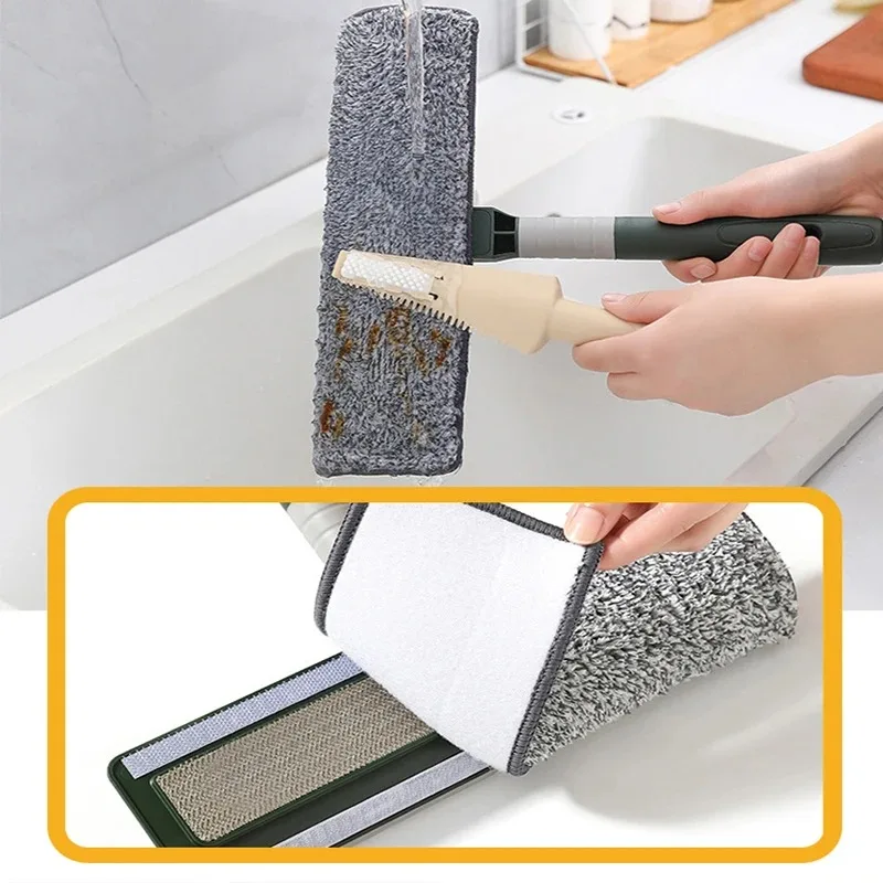 Glass Brush Windows Clean Squeegee Mop Soft Microfiber Rotatable Telescopic 4in1 Scraper Cleaning Dust Household Clean Supplies