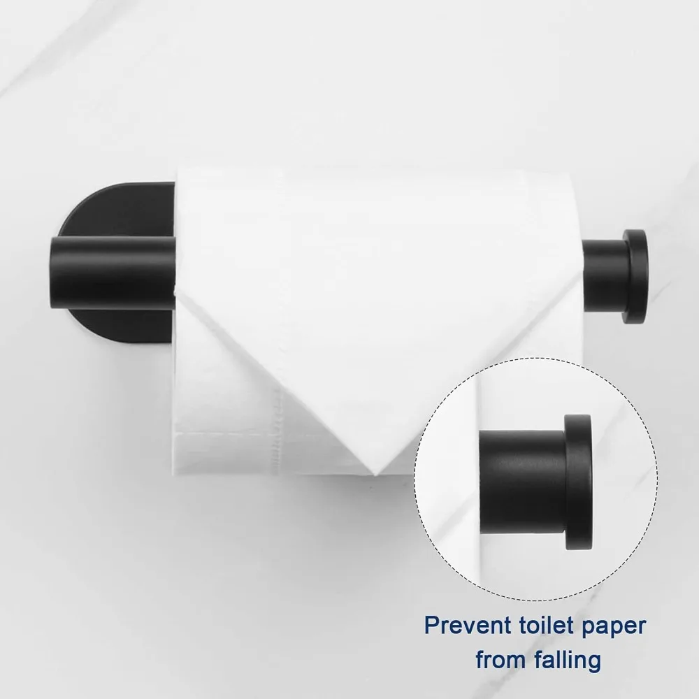 1PC Toilet Paper Holder Self Adhesive Thicken Stainless Steel Rustproof No Drilling Toilet Roll Holder for Bathroom Accessories