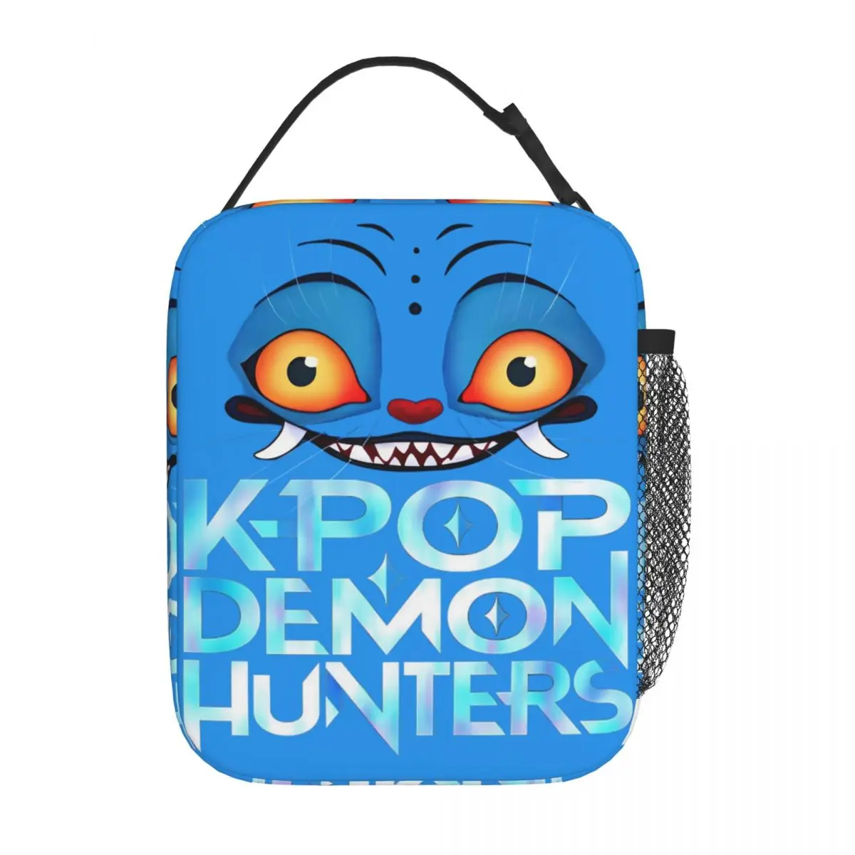 

Kpop Demon Hunters Blue Tiger Face Изолированные сумки для обеда Термосумка Контейнер для еды Tote Ланч-бокс Bento Сумка для офиса и путешествий