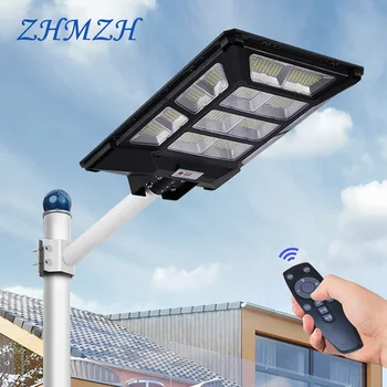 6V Solar Outdoor LED Lights Waterproof Wall Lamp with Remote Control Long Life Project Motion Sensor Solar Lighting for Garden