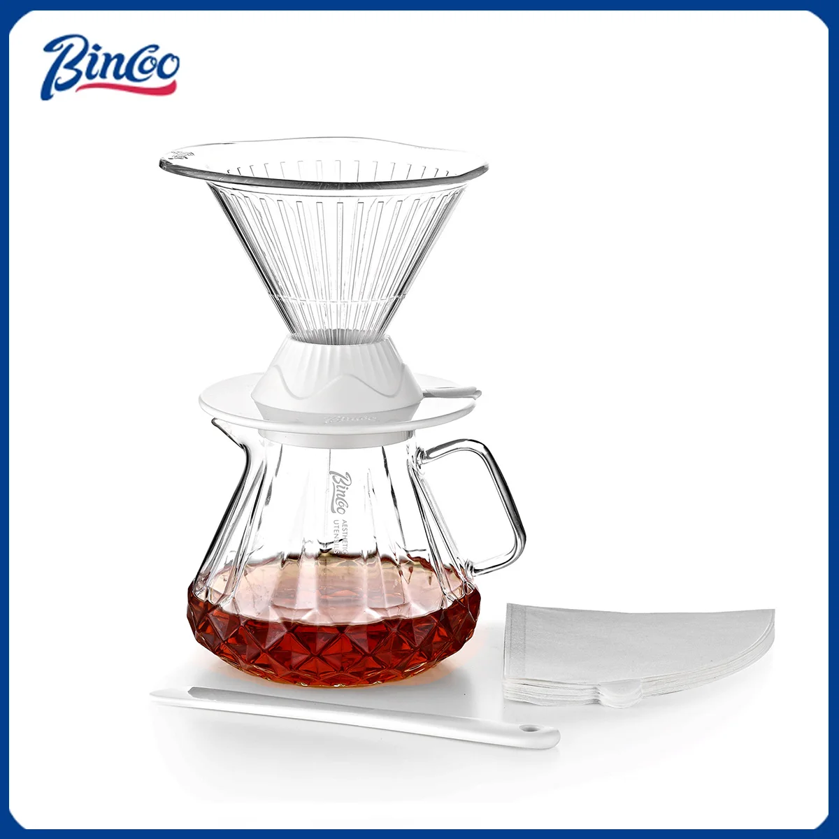 

BINCOO 600 мл многоразовые погружные фильтры для капельницы для кофе, умная капельная кофеварка для приготовления кофе ручной работы, фильтры для кофе Tritan, чашка