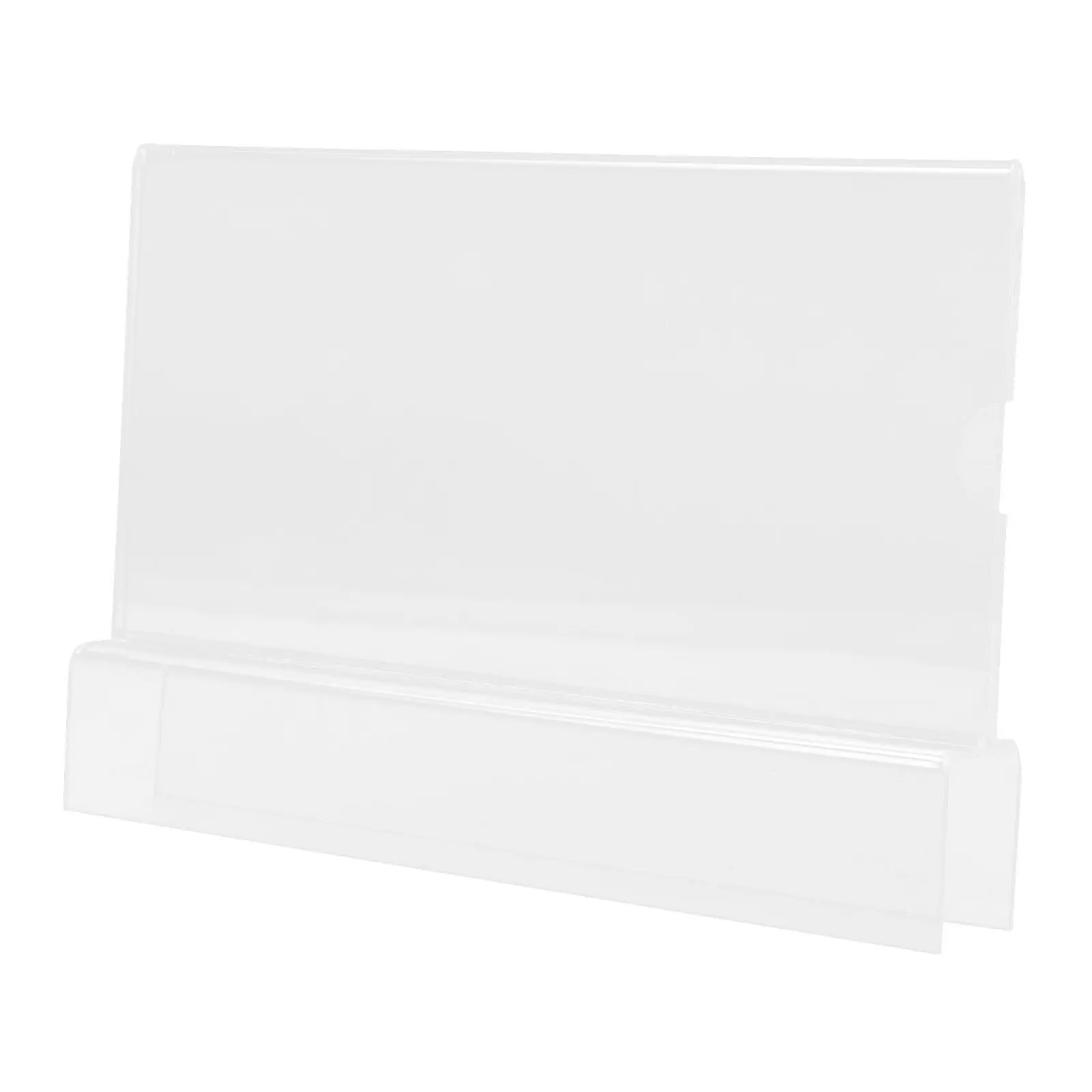 

Acrylic Name Card Holder Clear Sturdy Desktop Office Name Stand for Workplace Position Information Display Modern Minimalist