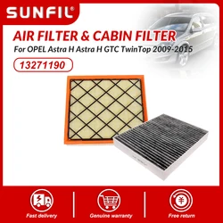 13271190 13272717 52102242 13272720 Air Filter & CABIN FILTER For OPEL Astra H Astra H GTC TwinTop 2009-2015 CHEVROLET Cruze 1.6