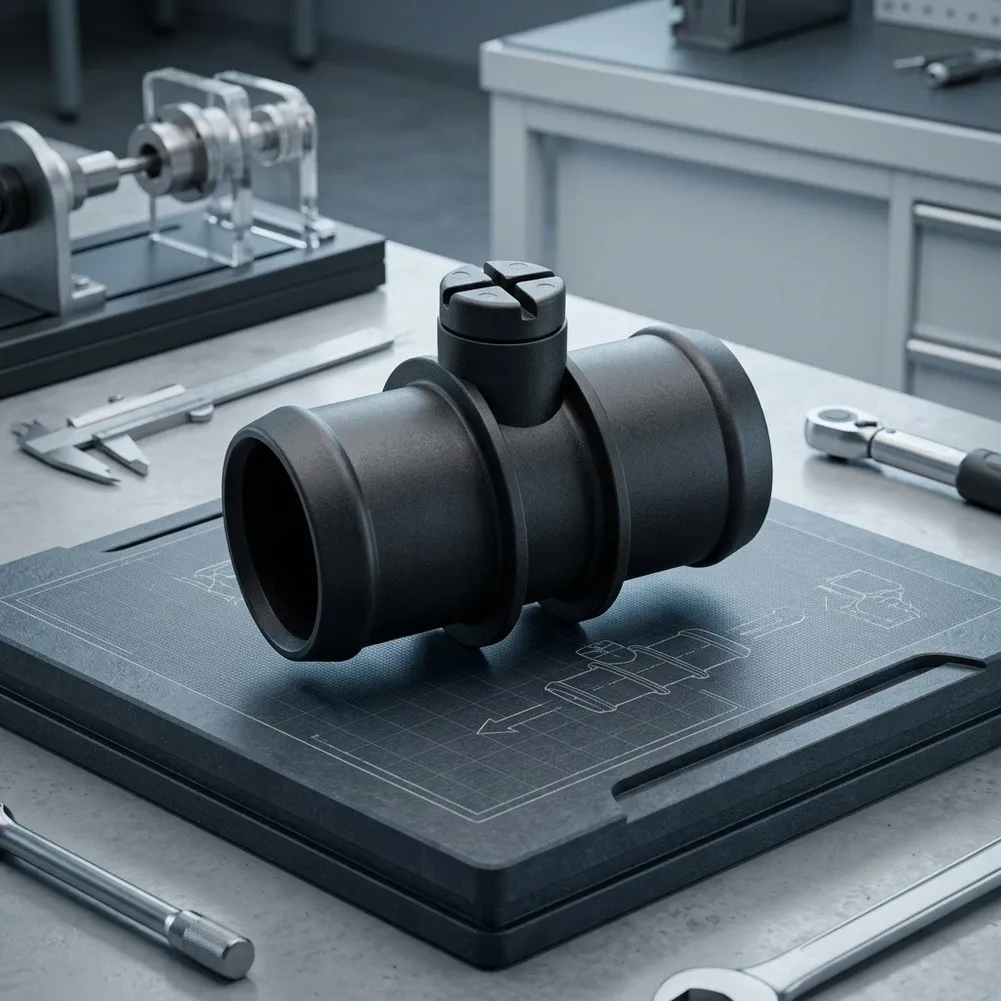 Black Coolant Hose Connector Auto Coolant Adapter Factory Specification Design Stable Performance High Reliability