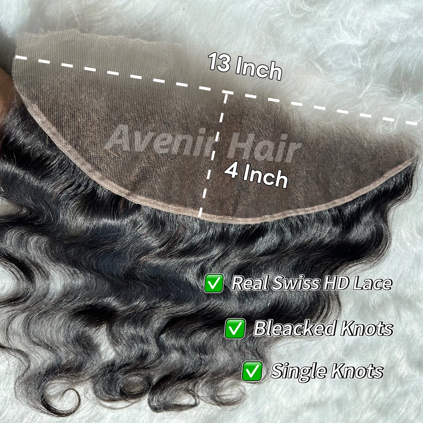 AVENIR Enkele Knopen Body Wave 13x4 HD Kant Frontaal Alleen Braziliaans Menselijk Haar HD Kant Frontaal Pre geplukt Natuurlijke Kleur Remy Haar