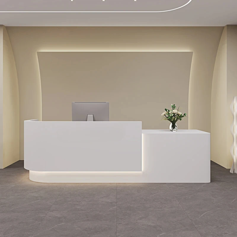 Reception Desk Luxury Modern Furniture Counters Small Store Business Hairdressing Office Barber Shop Salon Counter Executive