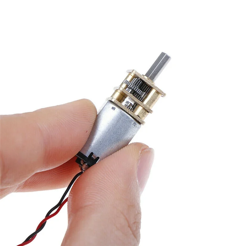 VELIF-5Pcs N20 Mini Micro Metal Gear Motor DC 3V-6V 60RPM Slow Speed With Gearwheel Full Metal Reducer Toy