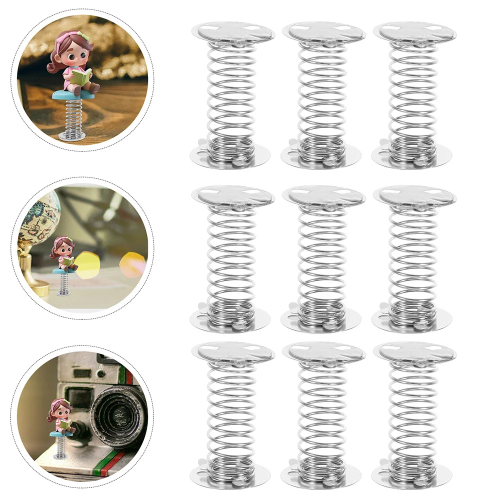 

40pcs Spring Base For Dashboard Metal Shaking Head Bobblehead Car Ornaments Wobble Function Diy Crafts Accessories Small