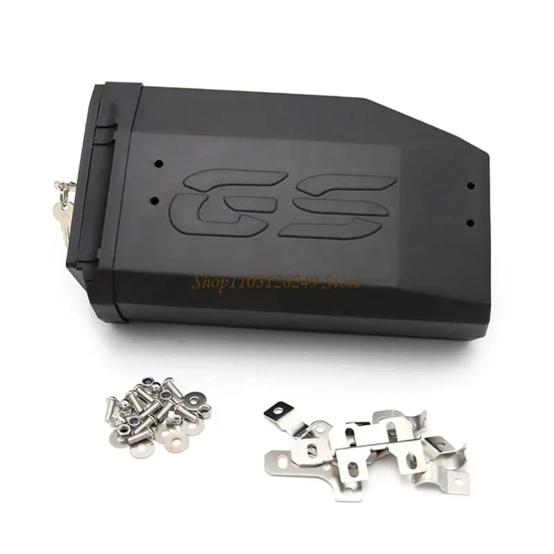 

N5KD Lockable ABS Motorcycle Side Tool Case Storage Box Waterproof Design With Key For R1200GS R1250GS TKR502 Adventure Bikes