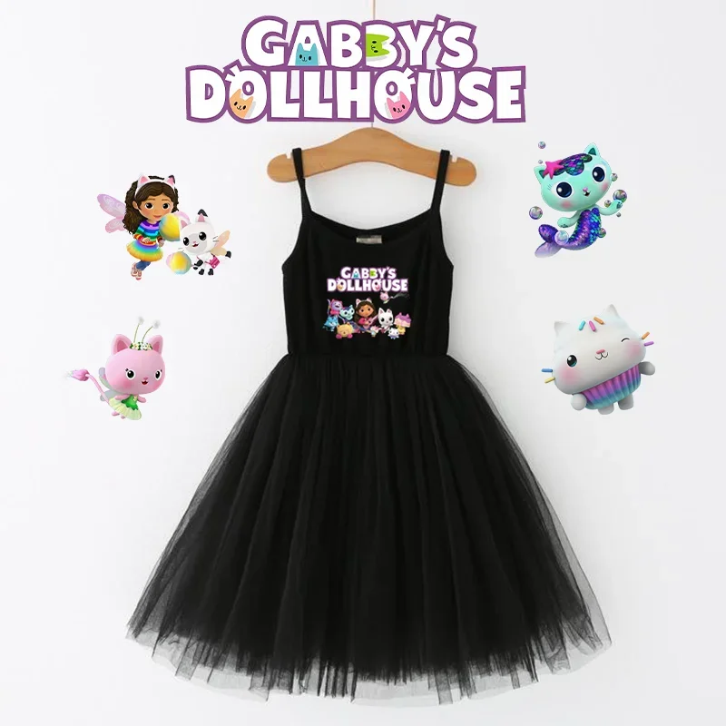 

Gabby Dollhouses Girl Dress Skirt Set Summer Anime Cartoon Baby Cute Princess Clothes Toddler Kid Tutu Puffy Skirt Birthday Gift